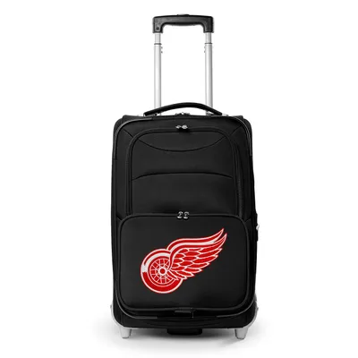 Detroit Red Wings MOJO 21" Softside Rolling Carry-On Suitcase - Black