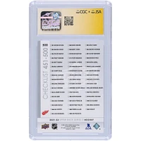 Moritz Seider & Lucas Raymond Detroit Red Wings Autographed 2021-22 Upper Deck Series 2 Young Guns Checklist #500 CGC Fanatics Witnessed Authenticated Auto 10 Rookie Card