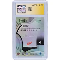 Carte recrue autographiée 2021-22 Upper Deck Allure Sunrise #130 de Moritz Seider Detroit Red Wings, CGC Fanatics Witnessed Authenticated Auto 10 Rookie