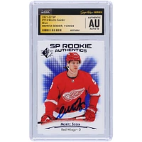 Moritz Seider Detroit Red Wings Autographed 2021-22 Upper Deck SP Blue #118 CGC Fanatics Witnessed Authenticated Auto 10 Rookie Card