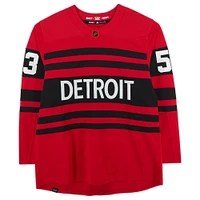 Moritz Seider Detroit Red Wings Autographed 2022-23 Reverse Retro Adidas Authentic Jersey