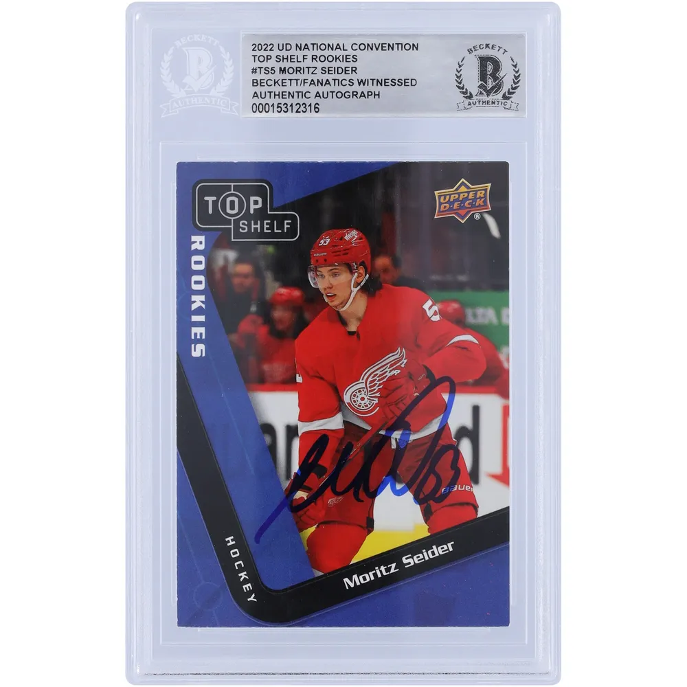 Lids Moritz Seider Detroit Red Wings Autographed 2022 Upper Deck National  Top Shelf #TS-5 Beckett Fanatics Witnessed Authenticated Rookie Card |  CoolSprings Galleria