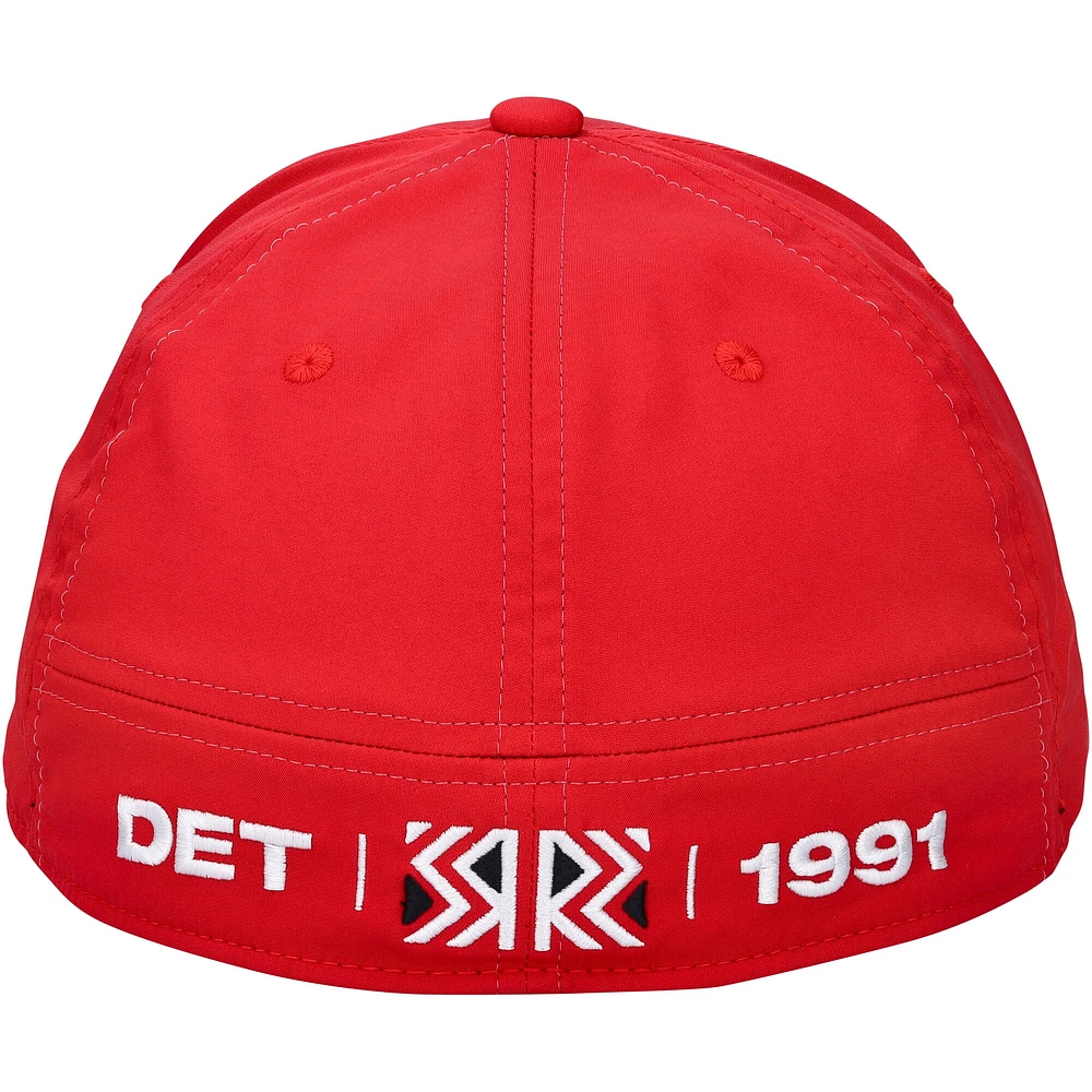 Moritz Seider Detroit Red Wings Autographed adidas 2022-23 Reverse Retro Cap