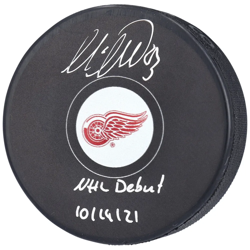 Moritz Seider Autographed Detroit Red Wings Road Adidas Jersey