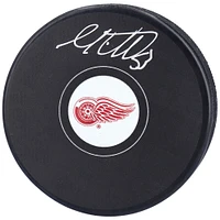 Moritz Seider Detroit Red Wings Autographed Hockey Puck
