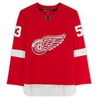 Moritz Seider Red Detroit Red Wings Autographed adidas Authentic Jersey