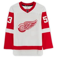 Maillot authentique adidas autographié par Moritz Seider des Red Wings de Detroit blanc