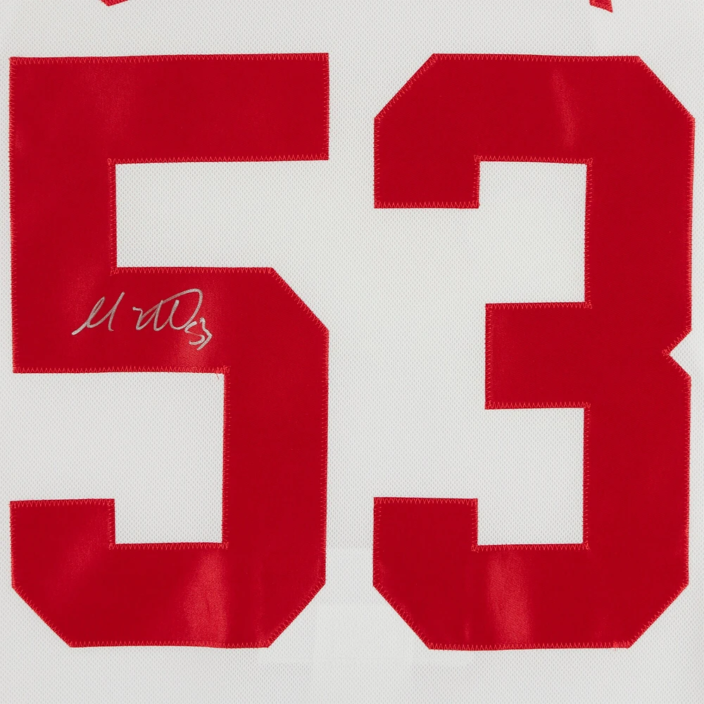 Maillot authentique adidas autographié par Moritz Seider des Red Wings de Detroit blanc