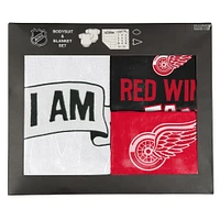 Newborn & Infant Detroit Red Wings #1 Draft Pick 2 Pack Creeper Blanket Set