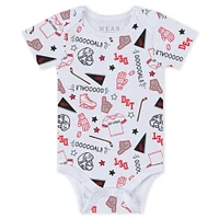 Newborn & Infant WEAR by Erin Andrews Detroit Red Wings Turn Me Around Bodysuits Pants 3-Piece Set