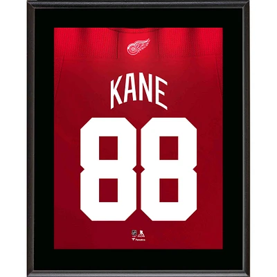 Plaque de joueur sublimée avec numéro de maillot de Patrick Kane Detroit Red Wings 10,5" x 13"