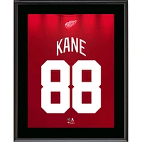 Plaque de joueur sublimée avec numéro de maillot de Patrick Kane Detroit Red Wings 10,5" x 13"