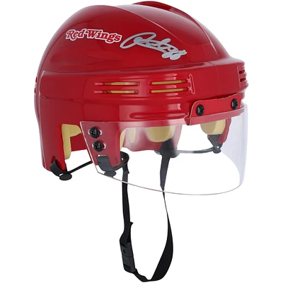 Casque miniature rouge autographié par Patrick Kane des Detroit Red Wings