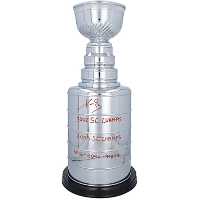 Pavel Datsyuk Detroit Red Wings Autographed 2' Replica Stanley Cup with Multiple Inscriptions - Limited Edition #1/1 - Signed in Red Ink