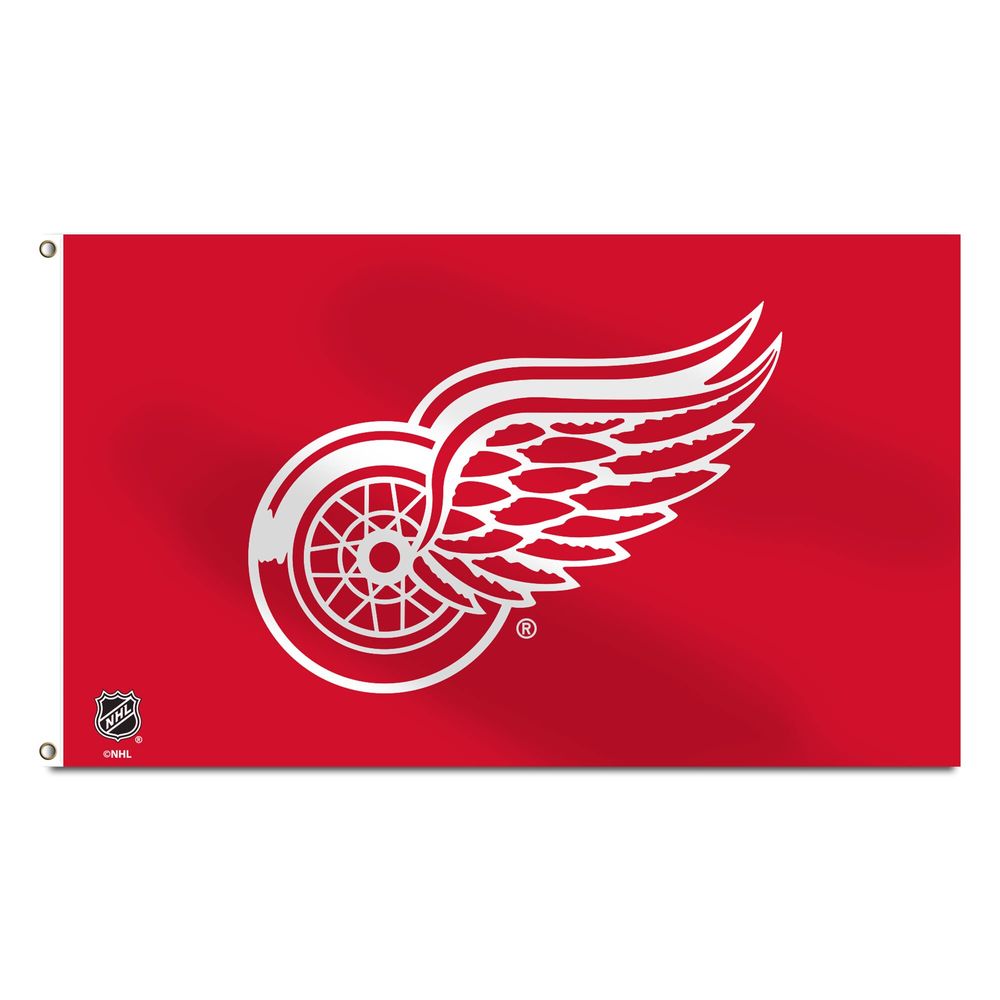 Red Detroit Red Wings 3' x 5' Banner Flag