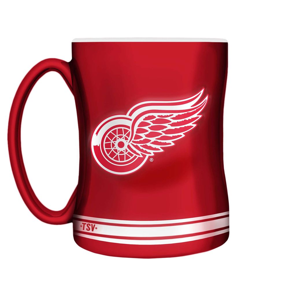 Red Detroit Red Wings Sculpted Relief Mug