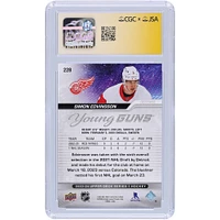Carte de recrue 9/10 autographiée par Simon Edvinsson Detroit Red Wings 2023-24 Upper Deck Series 1 Young Guns #228 CGC Fanatics Witnessed Authenticated