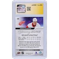 Carte de recrue authentifiée autographiée par Simon Edvinsson Detroit Red Wings 2023-24 Upper Deck Series 1 Young Guns #228 CGC Fanatics