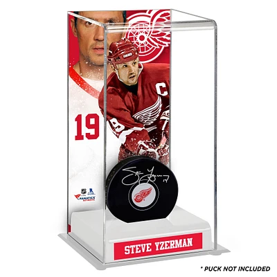 Steve Yzerman Étui de luxe pour rondelle de hockey de luxe des Red Wings de Detroit