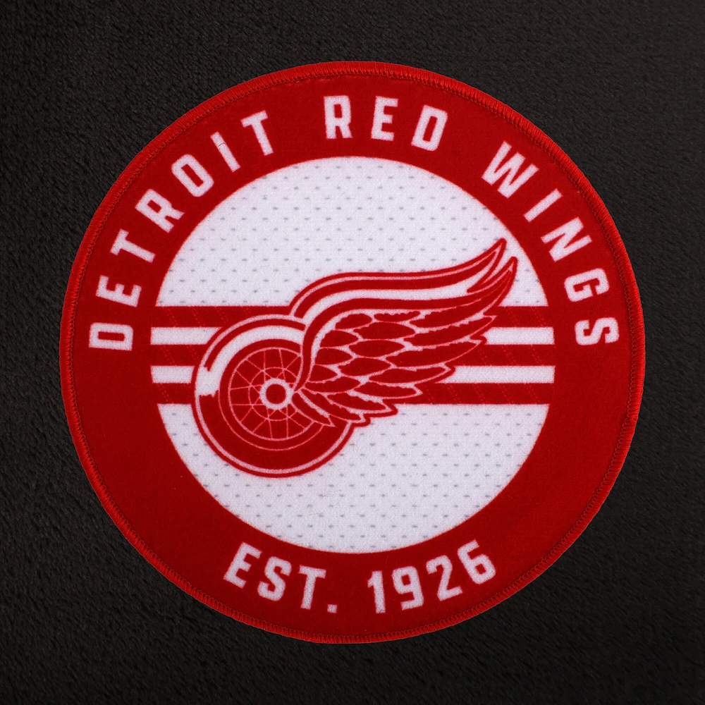 Peignoir unisexe noir des Red Wings de Detroit