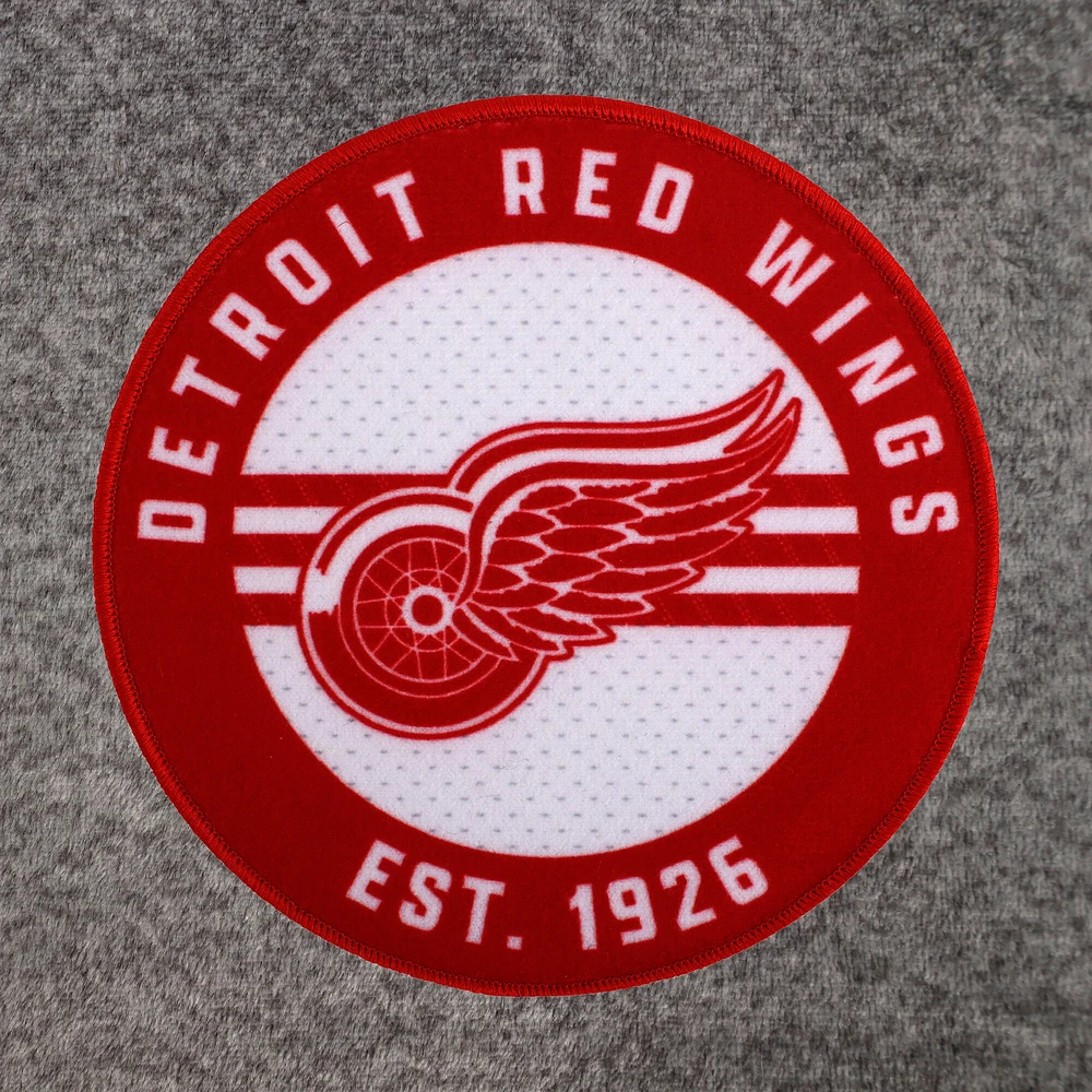 Peignoir unisexe gris des Red Wings de Detroit