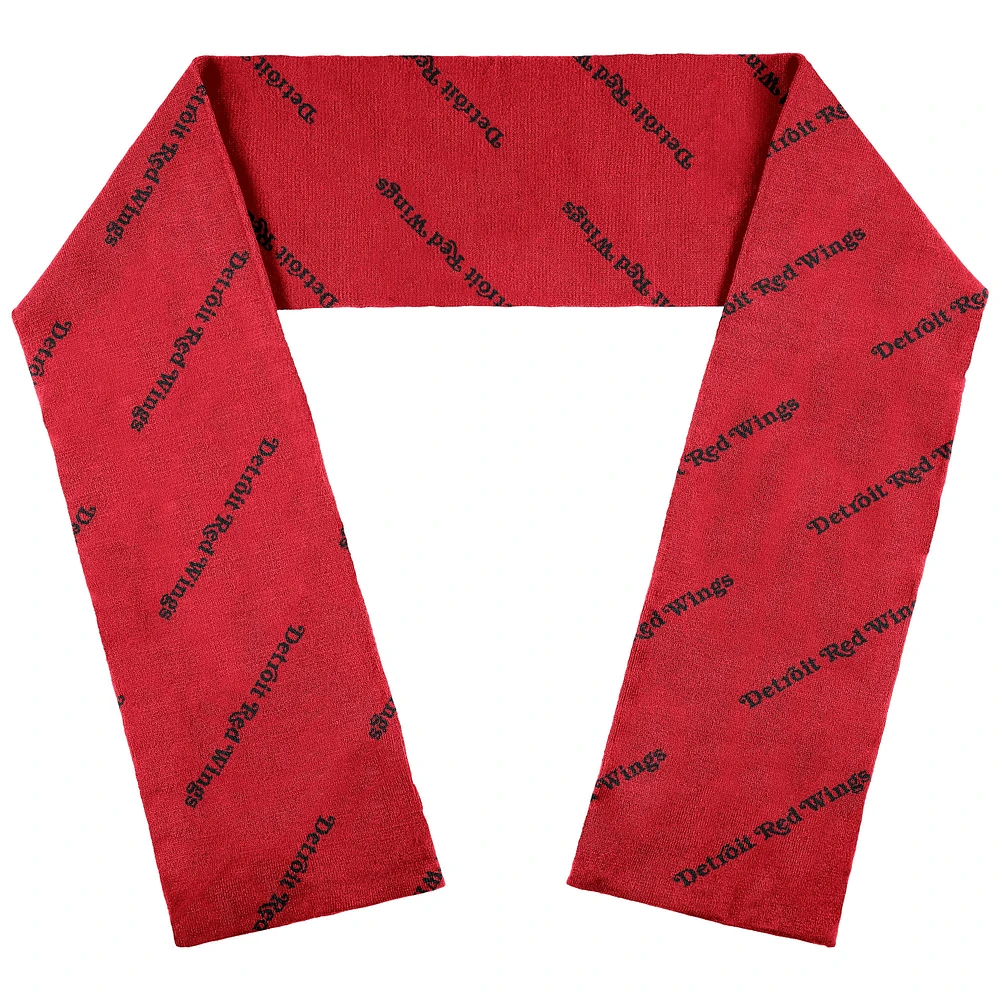 WEAR by Erin Andrews Detroit Red Wings Team Wordmark Scarf