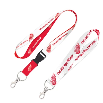 WinCraft Detroit Red Wings 2-Pack Lanyard with Detachable Buckle & Key Strap Set