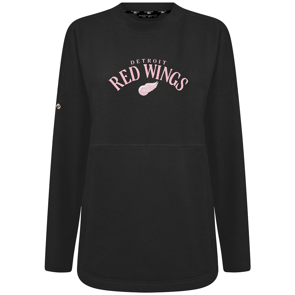 Women's Levelwear Detroit Red Wings Mother's Day Beaudry Arched Pullover Sweatshirt