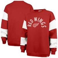 Sweat-shirt à capuche Eephus Barred Red Detroit Wings '47 pour femme