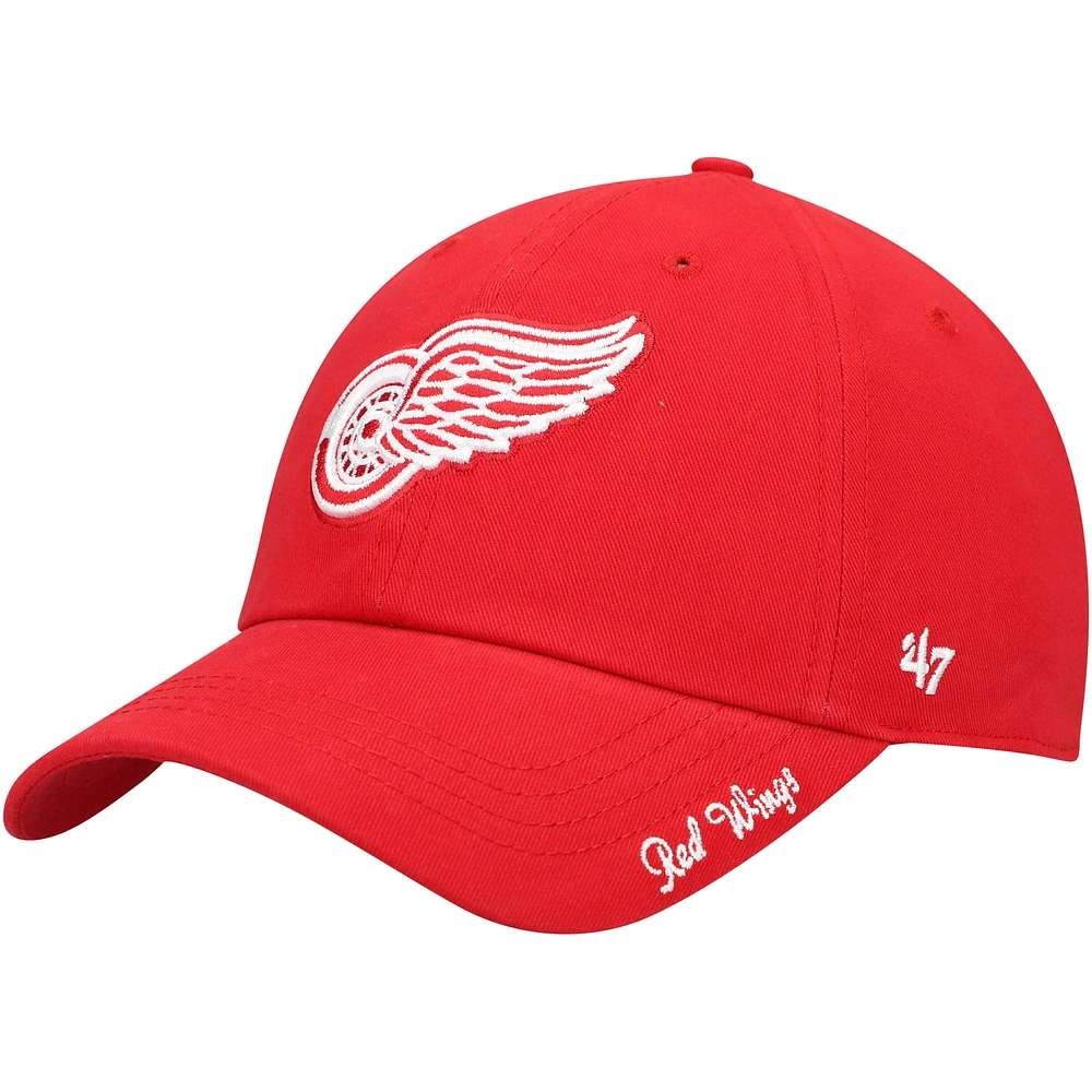 Women's '47 Red Detroit Red Wings Team Miata Clean Up Adjustable Hat