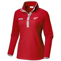 Women's Columbia Red Detroit Wings Benton Springs Half-Snap Jacket