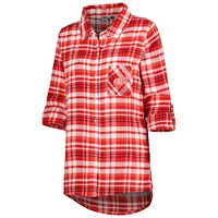 Chemise de nuit à manches longues en flanelle Mainstay pour femme Concepts Sport Red Detroit Wings