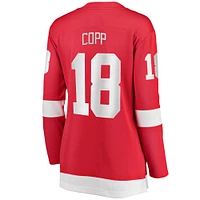 Fanatics pour femmes Andrew Copp Red Detroit Wings Maillot de joueur échappé à domicile