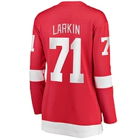 Maillot de joueur échappé à domicile Fanatics Dylan Larkin Red Detroit Wings pour femmes
