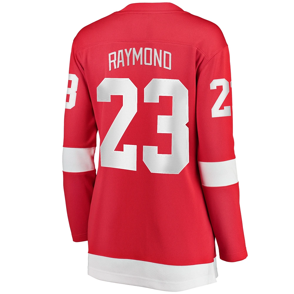 Fanatics pour femmes Lucas Raymond Rouge Detroit Red Wings Maillot de joueur échappé à domicile