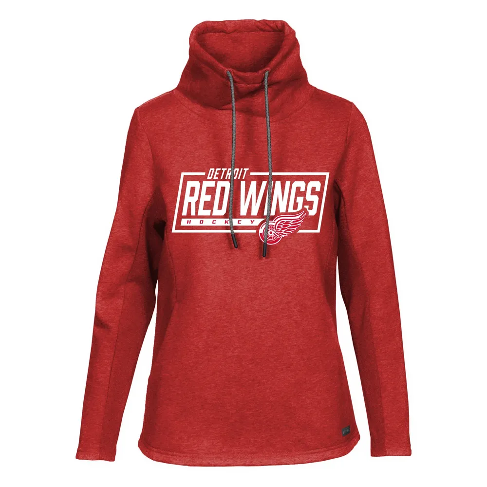 Men's Antigua White Detroit Red Wings Logo Victory Pullover Hoodie