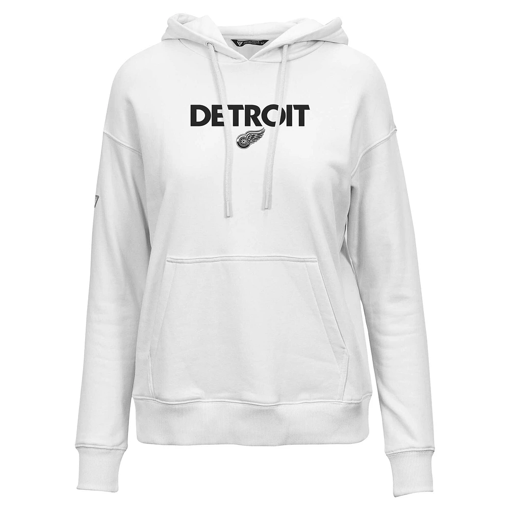 Sweat à capuche blanc Detroit Red Wings Adorn City Capsule pour femme Levelwear