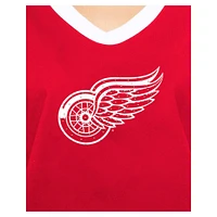 T-shirt rouge Detroit Red Wings Game Day Rhinestuds pour femme de New Era