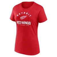 Women's  Red Detroit Wings Unrivaled T-Shirt