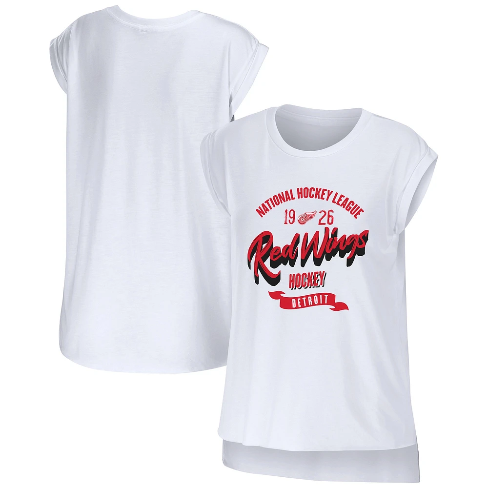 Women's WEAR by Erin Andrews White Detroit Red Wings Domestic Tank Top