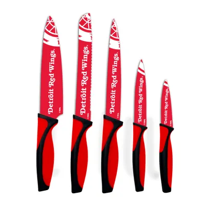 Detroit Red Wings Woodrow 5-Piece Stainless Steel Cutlery Knife Set
