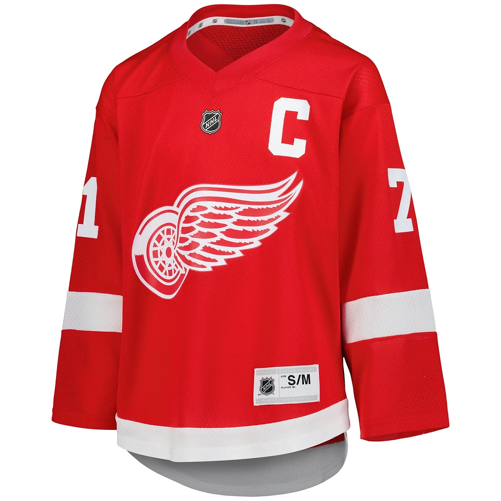 Youth Dylan Larkin Red Detroit Wings Home Replica Player Jersey