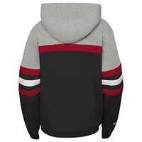 Youth Mitchell & Ness Black Detroit Red Wings Head Coach Pullover Hoodie