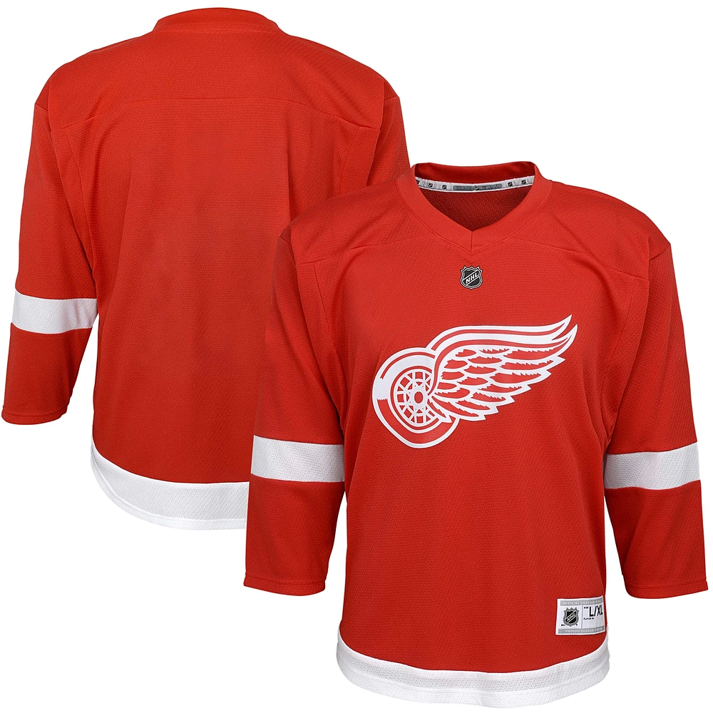 Maillot vierge rouge Detroit Red Wings Home Replica pour jeune