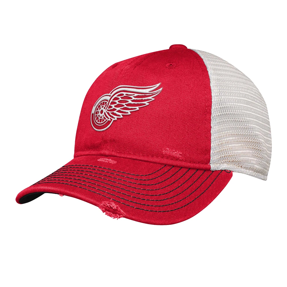 Casquette ajustable pour jeunes Red Detroit Red Wings Slouch Trucker