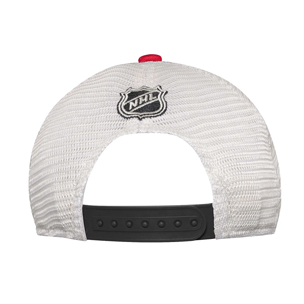 Youth Red Detroit Red Wings Slouch Trucker Adjustable Hat