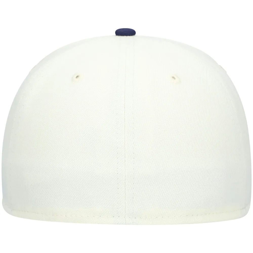 Men's New Era White Detroit Stars Cooperstown Collection Turn Back The Clock 59FIFTY Fitted Hat