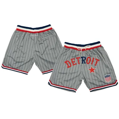 Men's Detroit Stars #8 Rings & Crwns Gray Mesh Button-Down Replica Jersey