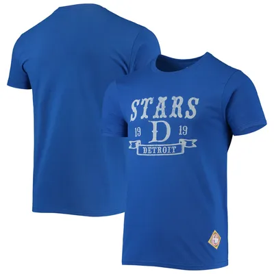 Detroit Stars Stitches Negro League Wordmark T-Shirt - Royal