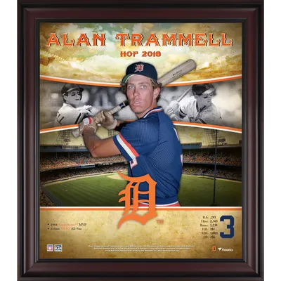 Alan Trammell Detroit Tigers 12 x 15 Hall of Fame Career Profile Sublimated Plaque